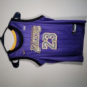 NBA Authentic Kids Medium basketball Jersey, purple and gold